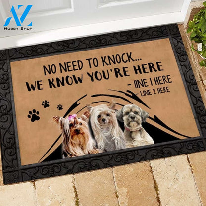 Yorkie M288 Custom Doormat All Over Printed (6228)