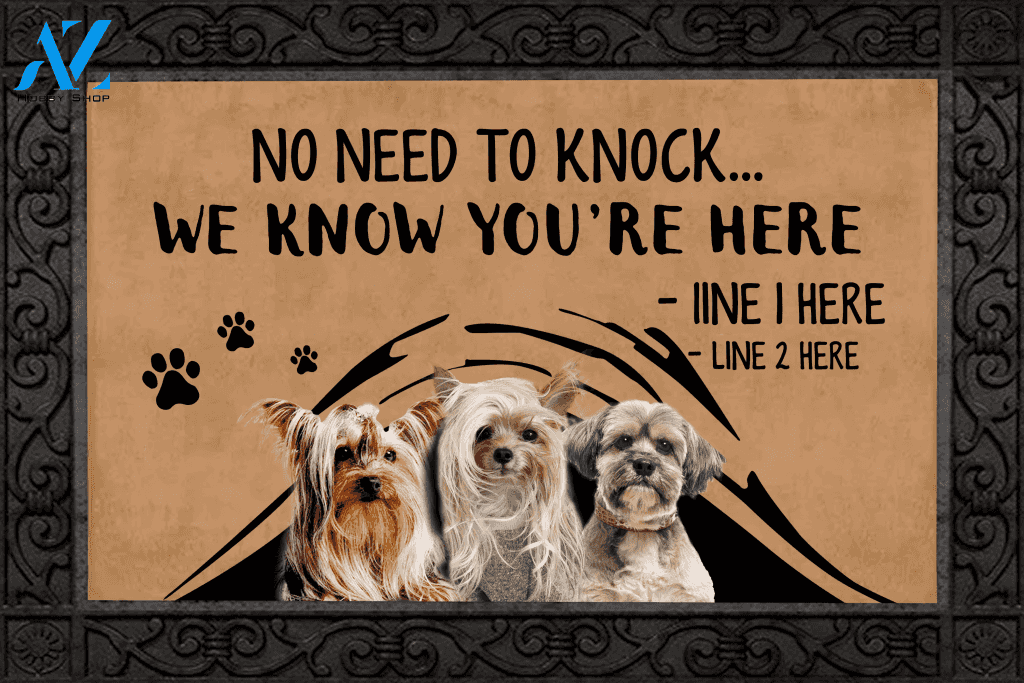 Yorkie M288 Custom Doormat All Over Printed (6228)