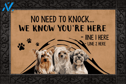 Yorkie M288 Custom Doormat All Over Printed (6228)