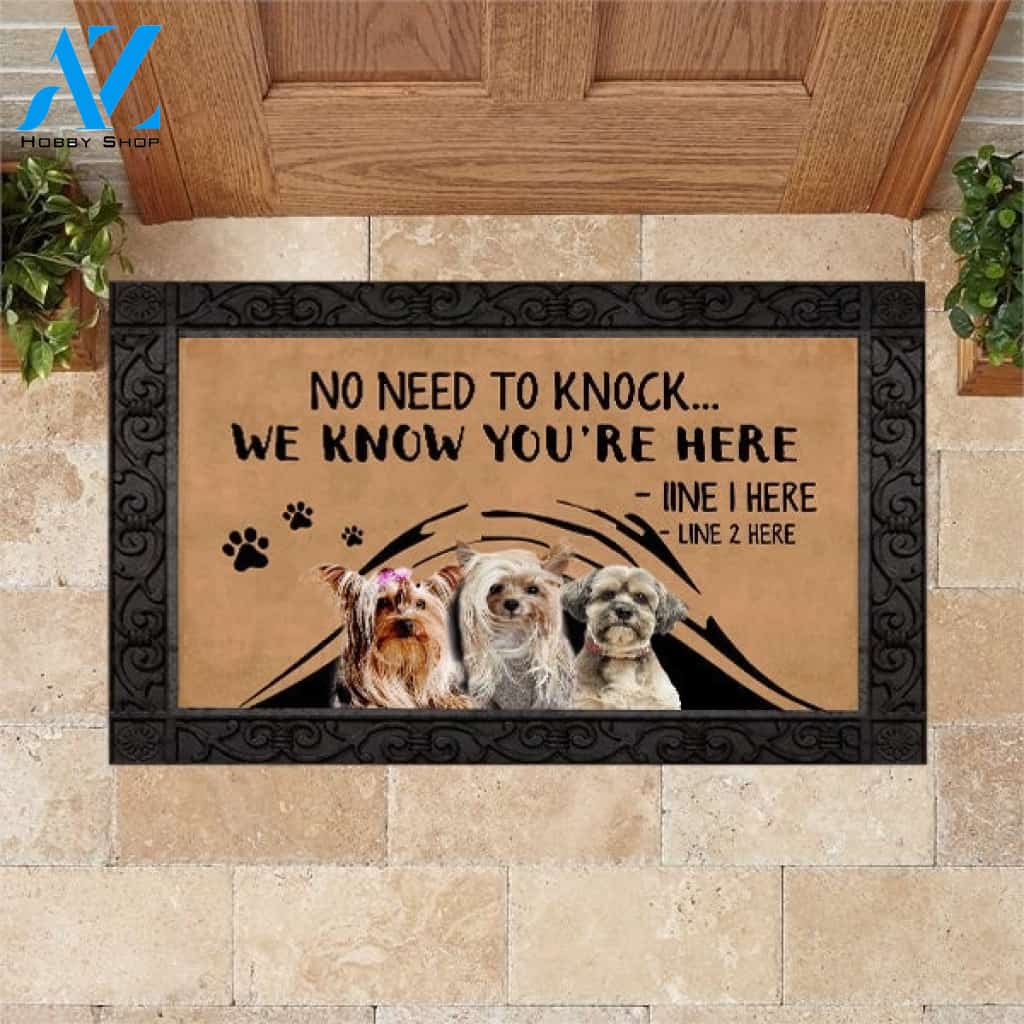Yorkie M288 Custom Doormat All Over Printed (6228)