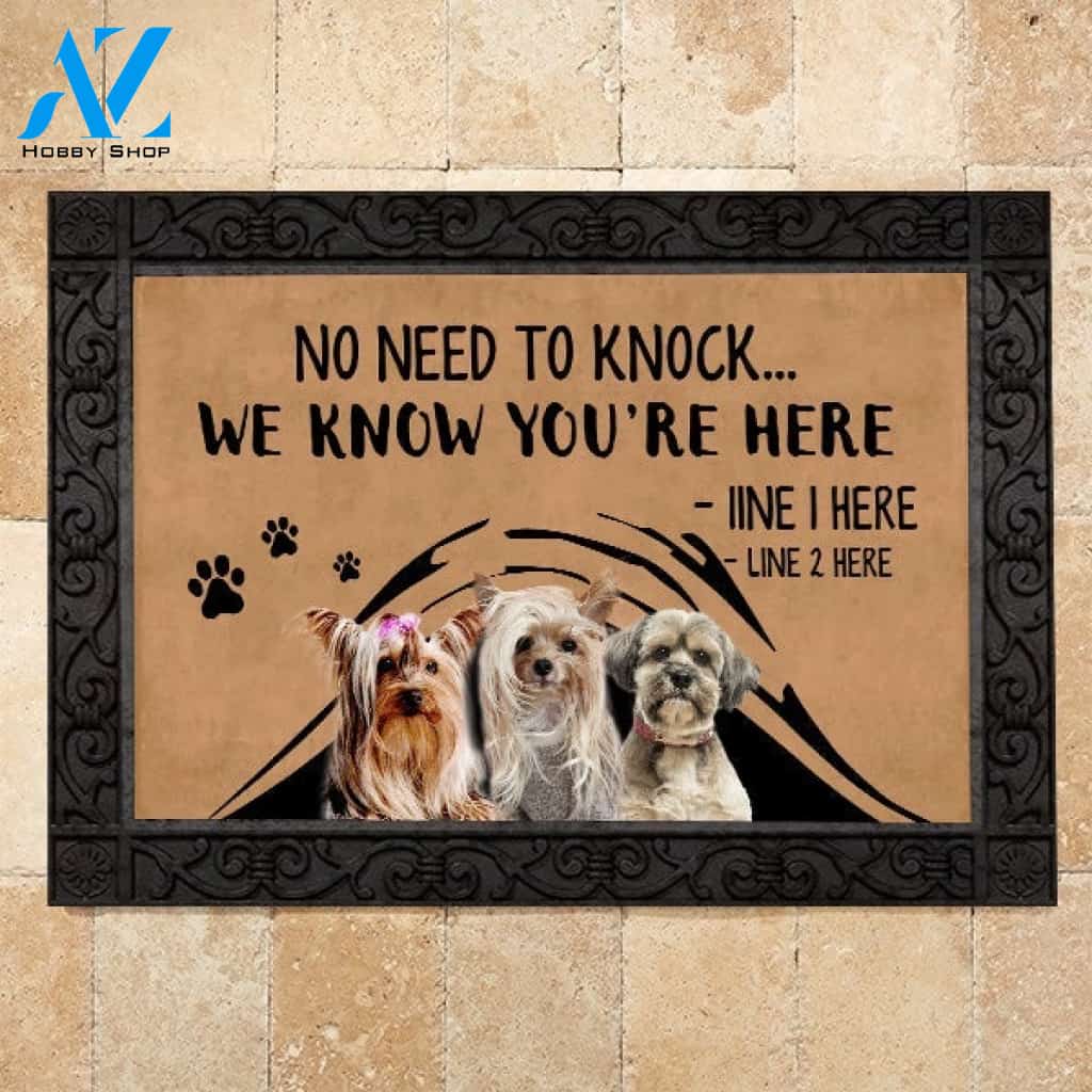 Yorkie M288 Custom Doormat All Over Printed (6228)