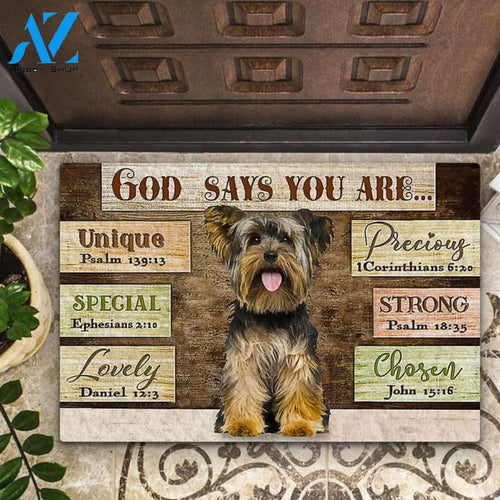 Yorkie God Says You Are Doormat