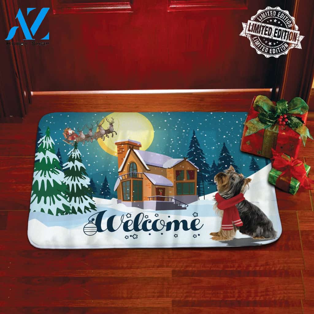Yorkie Xmas Welcome Doormat – Doormat