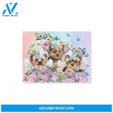 Yorkies in heaven - Matte Canvas (1.25"), gift for yorkie lover, gift for dog lover, gift for who loss yorkie