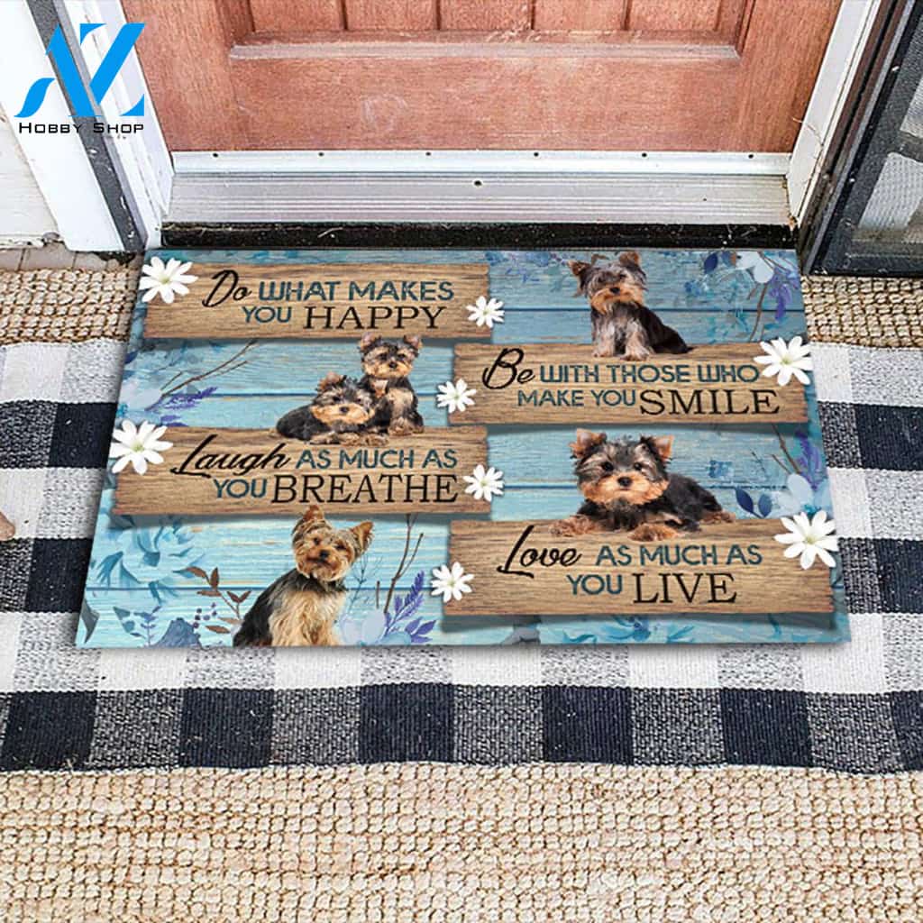 Yorkshire Do What Makes You Happy Doormat