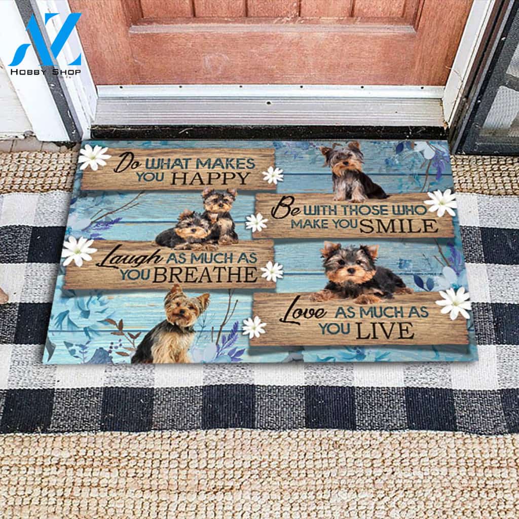 Yorkshire Do What Makes You Happy Doormat | Welcome Mat | House Warming Gift