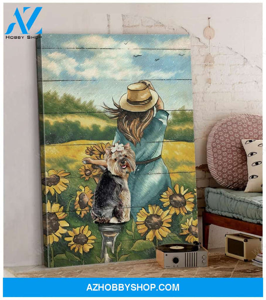 Yorkshire - On sunflower field with you - Portrait Canvas Prints - Wall Art
