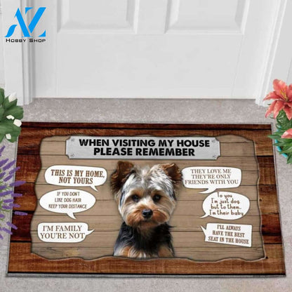 Yorkshire Terrier 1 Visiting My House Doormat