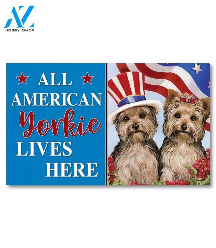 Yorkshire Terrier American Pride Doormat - 18" x 30"
