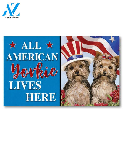 Yorkshire Terrier American Pride Doormat - 18" x 30"