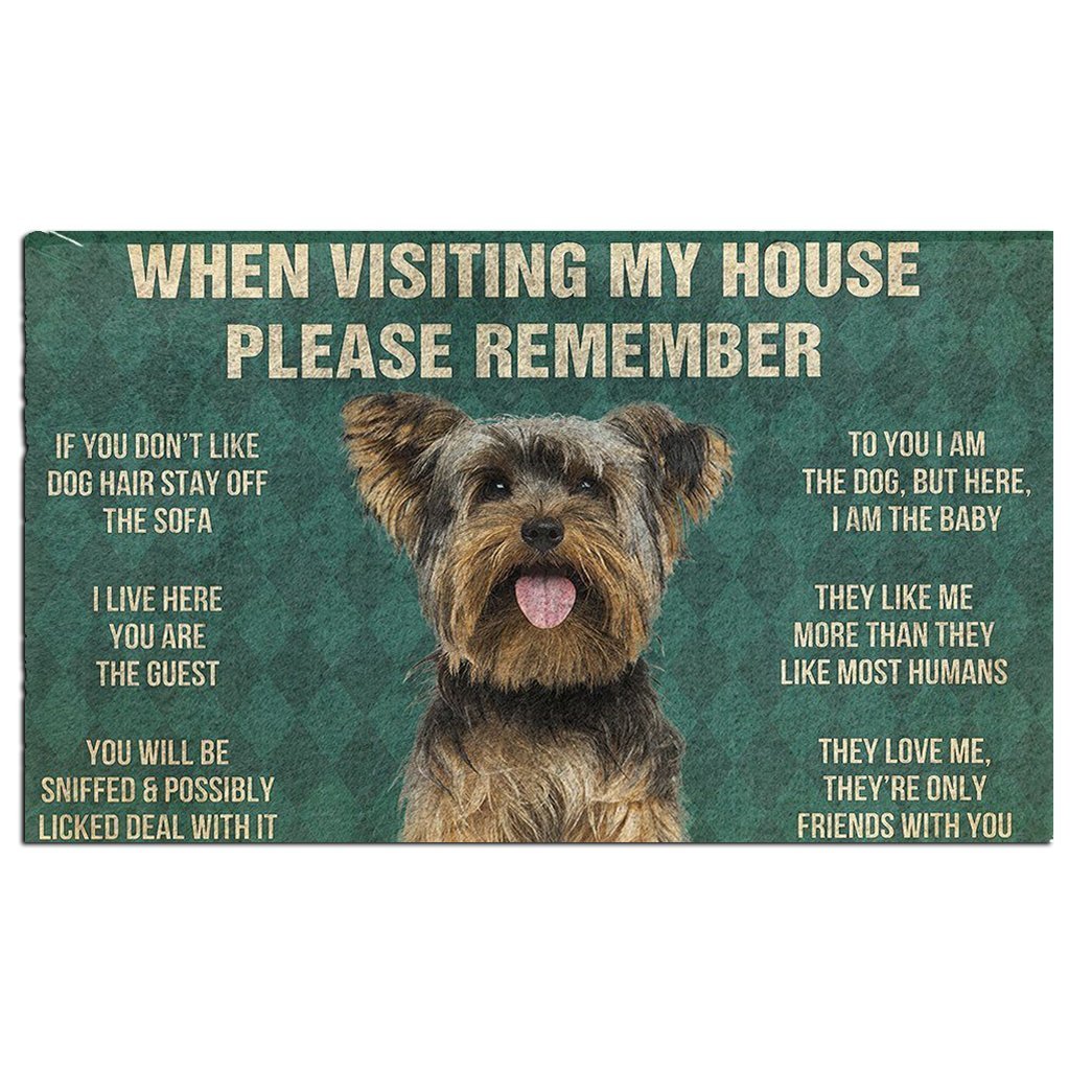 Yorkshire Terrier's Rules Doormat