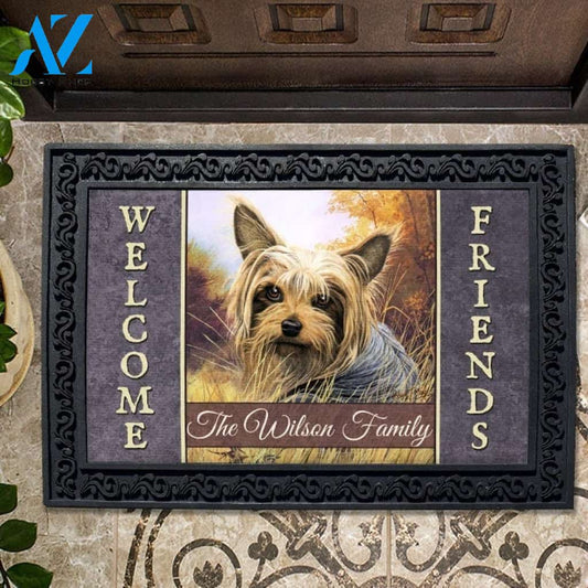 Yorkshire Terrier Field Personalized Doormat - 18" x 30"