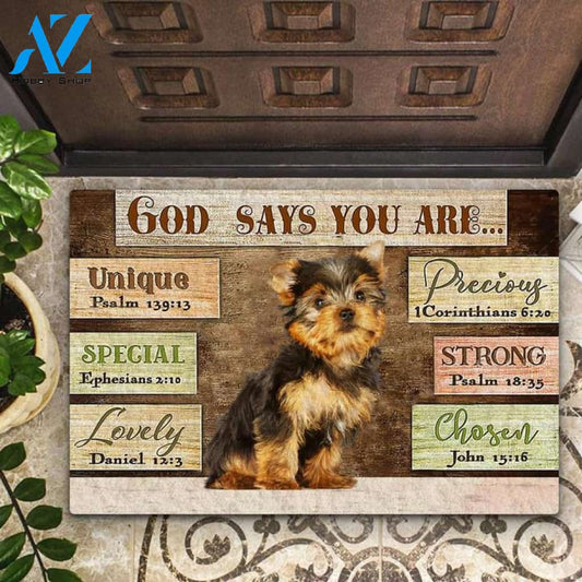Yorkshire Terrier God Says You Are Doormat