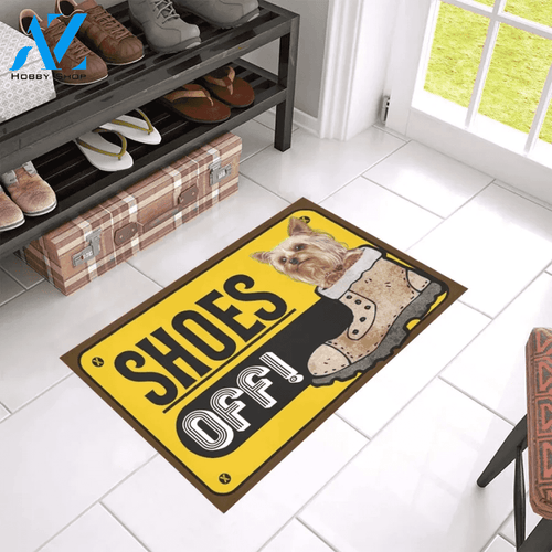 Yorkshire Terrier In Shoes Doormat