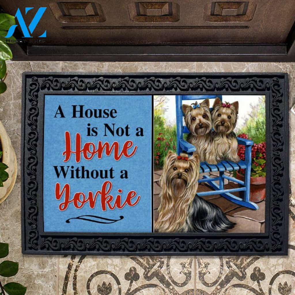 Yorkshire Terrier Sweethearts House Not A Home Doormat