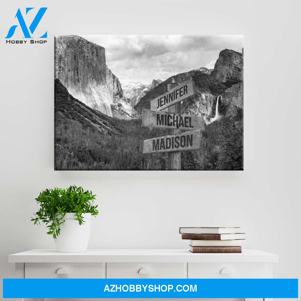 Yosemite Multi-Names Premium Canvas