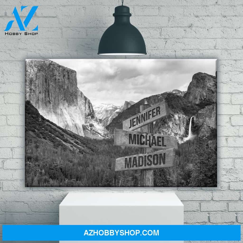 Yosemite Multi-Names Premium Canvas