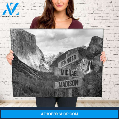 Yosemite Multi-Names Premium Canvas