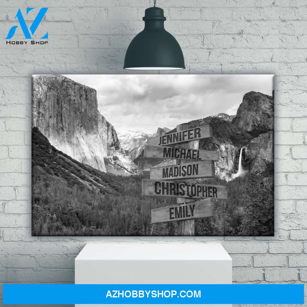 Yosemite Multi-Names Premium Canvas