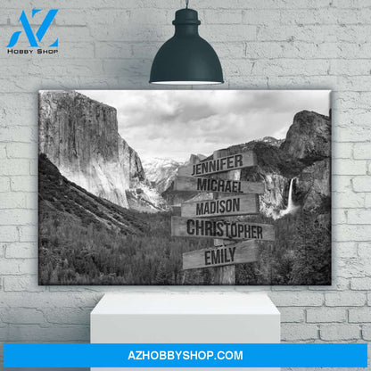 Yosemite Multi-Names Premium Canvas