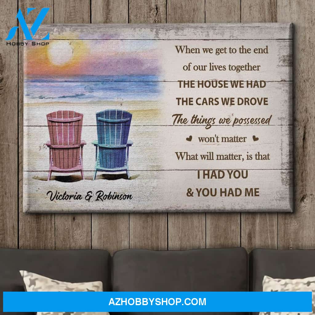 You And I - Personalized Custom Name Canvas