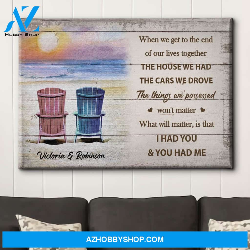 You And I - Personalized Custom Name Canvas