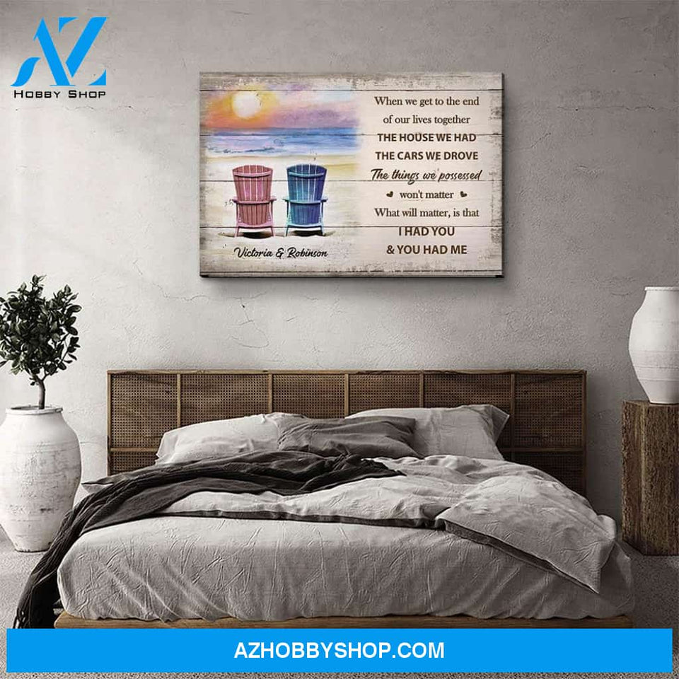 You And I - Personalized Custom Name Canvas