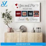You and me we got this America Couple - Personalized Canvas