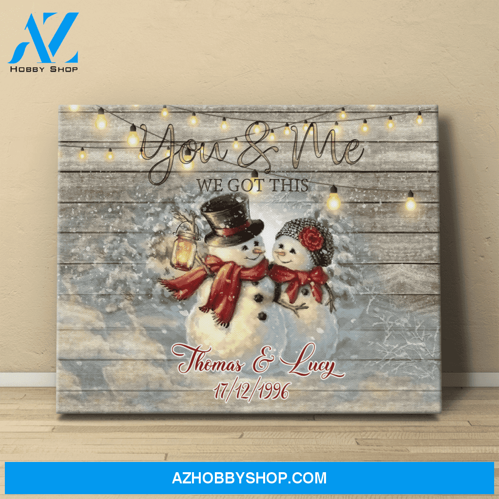 Personalized Canvas, You And Me We Got This Canvas Wall Art