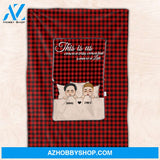 You And Me We Got This, Chibi Couple - Personalized 2 In 1 Pillow Blanket - Gift For Couple