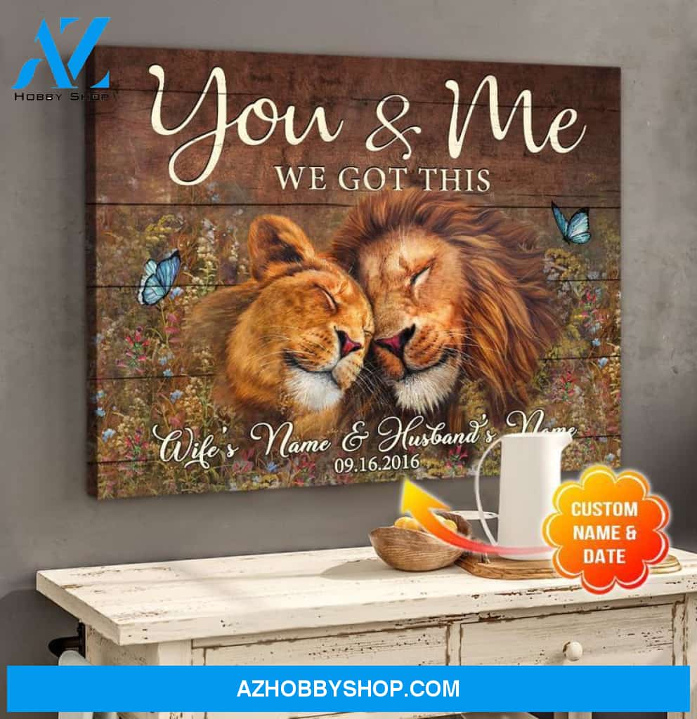 You And Me We Got This Lion Canvas And Poster, Canvas Painting, Wall Decor Visual Art