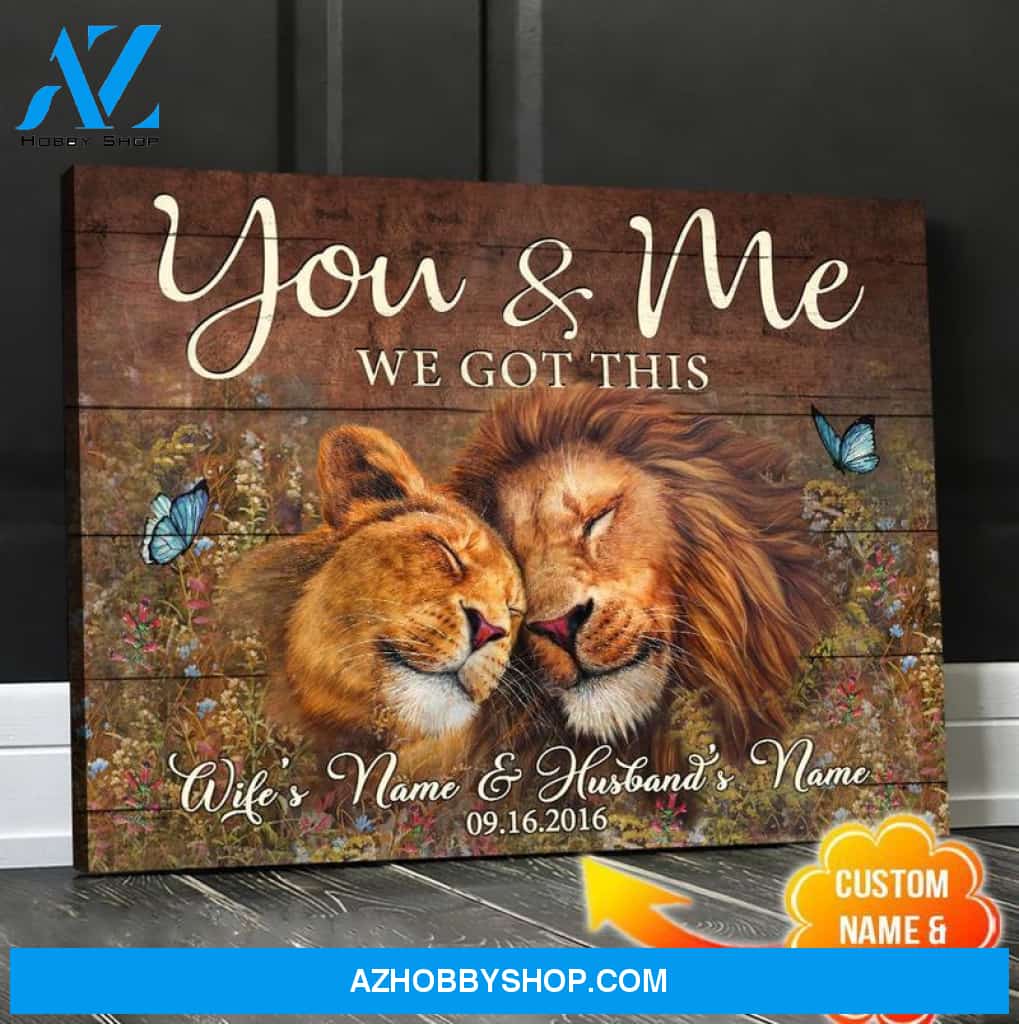 You And Me We Got This Lion Canvas And Poster, Canvas Painting, Wall Decor Visual Art