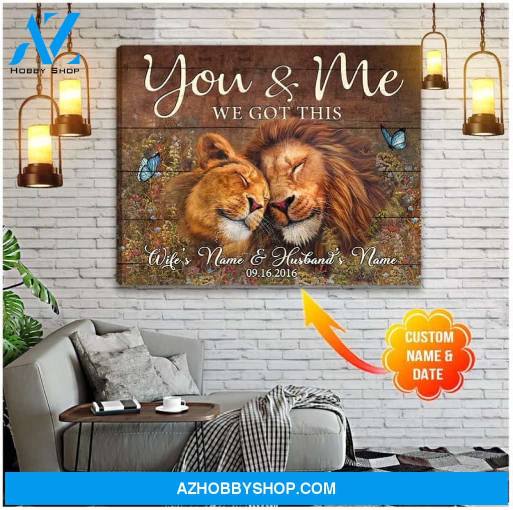 You And Me We Got This Lion Canvas And Poster, Canvas Painting, Wall Decor Visual Art