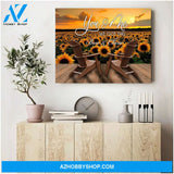 You and me we got this sunflower forest - Personalized Canvas