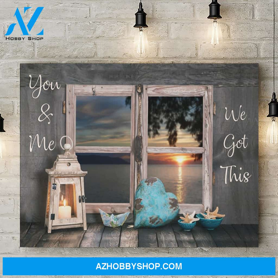 You and me we got this window - Personalized Canvas