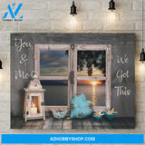 You and me we got this window - Personalized Canvas