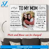 Personalized Photo Canvas, You Are Appreciated Canvas Wall Art Gifts for mom, Mothers Day Gifts