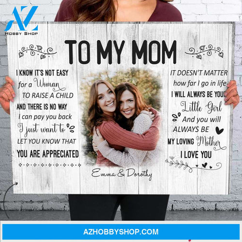 Personalized Photo Canvas, You Are Appreciated Canvas Wall Art Gifts for mom, Mothers Day Gifts