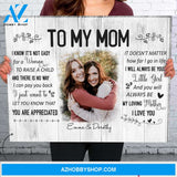 Personalized Photo Canvas, You Are Appreciated Canvas Wall Art Gifts for mom, Mothers Day Gifts