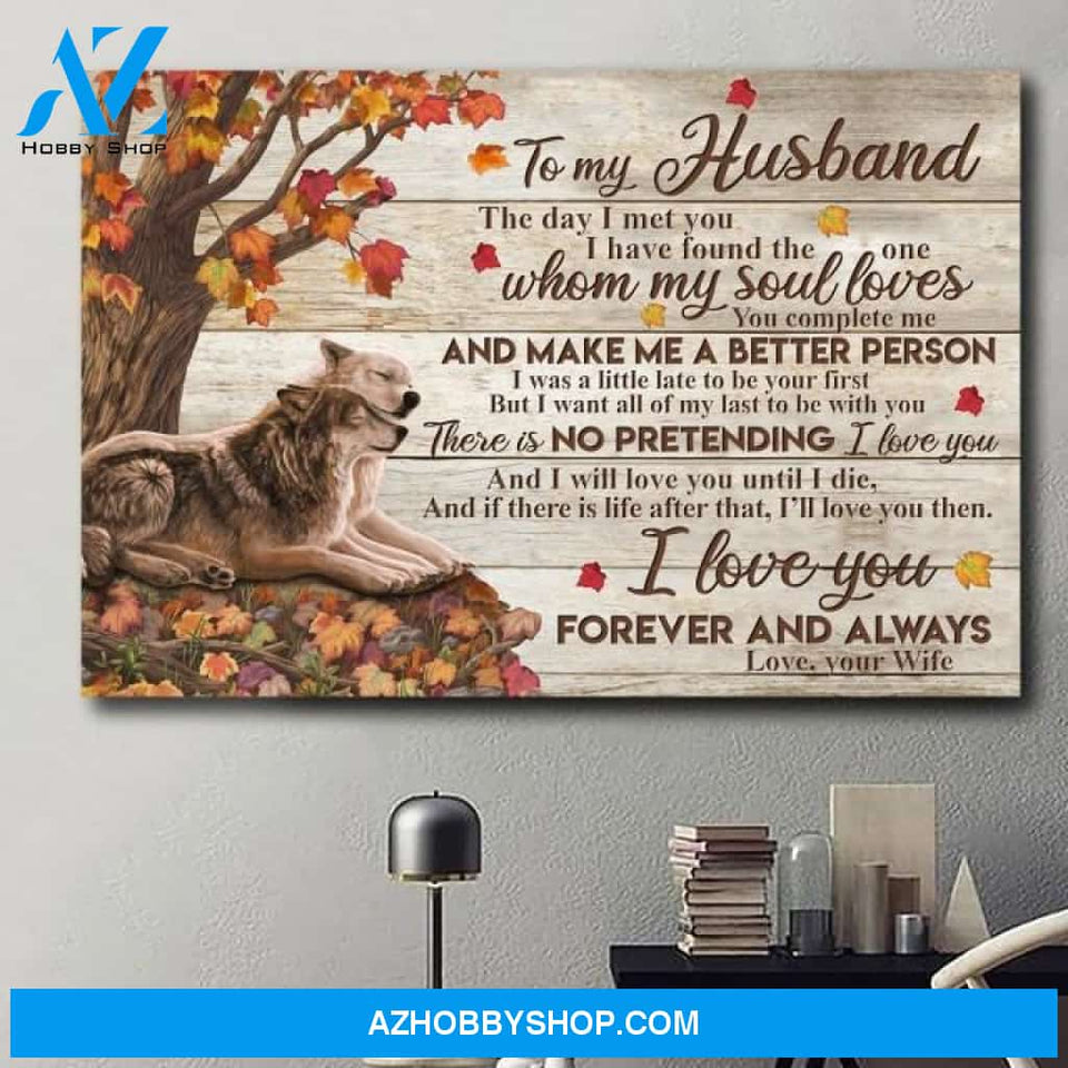 You Are Appreciated Wolfves Poster Christmas Gift For Husband