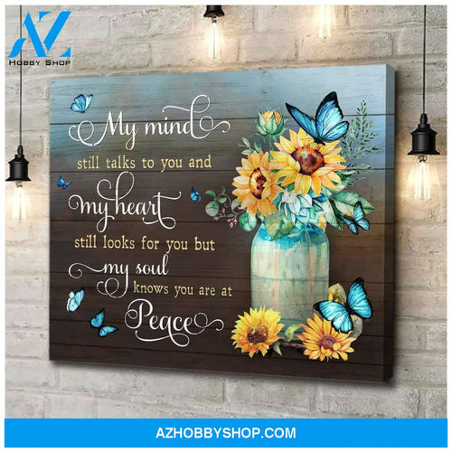 You Are At Peace Butterfly Wall Art Canvas