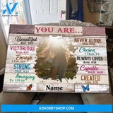 You Are Beautiful Canvas Gift For Daughter For Granddaughter