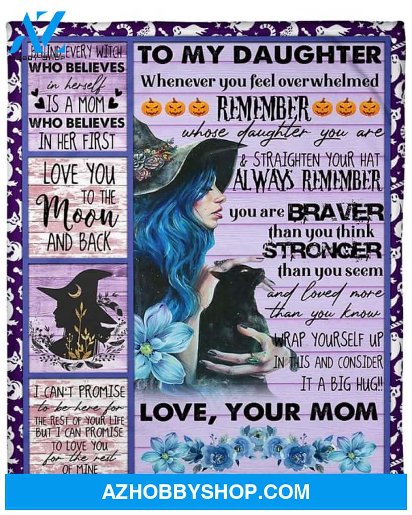 You Are Braver Than You Think Fleece Blanket Gift For Family Birthday Daughter Halloween Gift Home Decor Bedding Couch Sofa Soft and Comfy Cozy