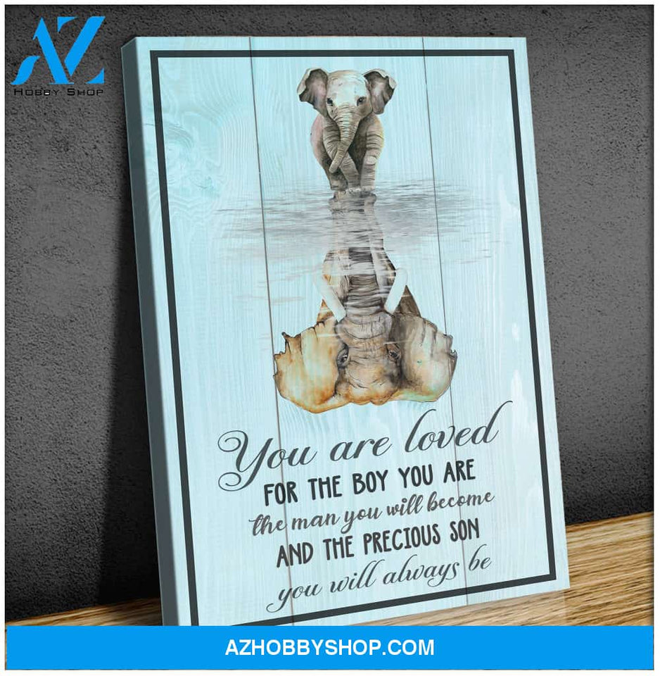 You Are Loved For The Boy - Personalized Canvas