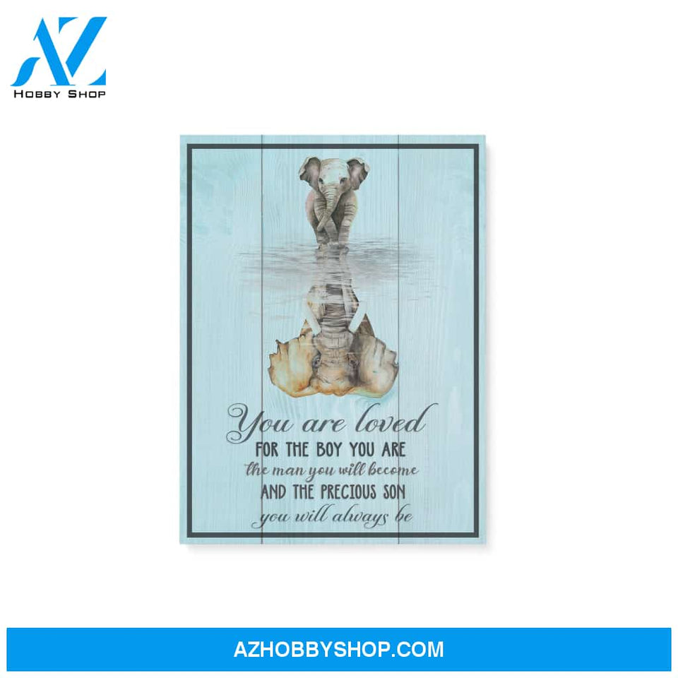 You Are Loved For The Boy - Personalized Canvas