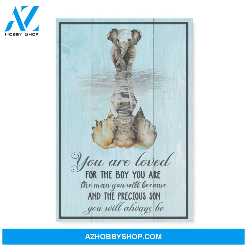 You Are Loved For The Boy - Personalized Canvas