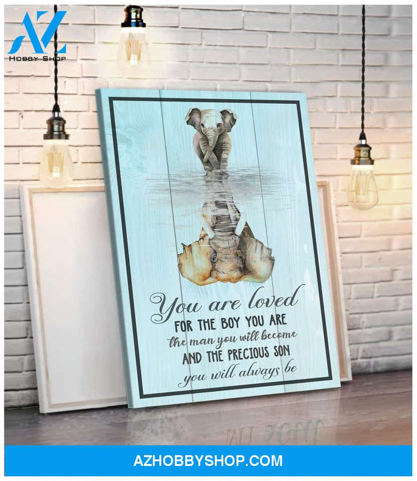 You Are Loved For The Boy - Personalized Canvas