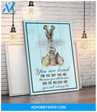 You Are Loved For The Boy - Personalized Canvas