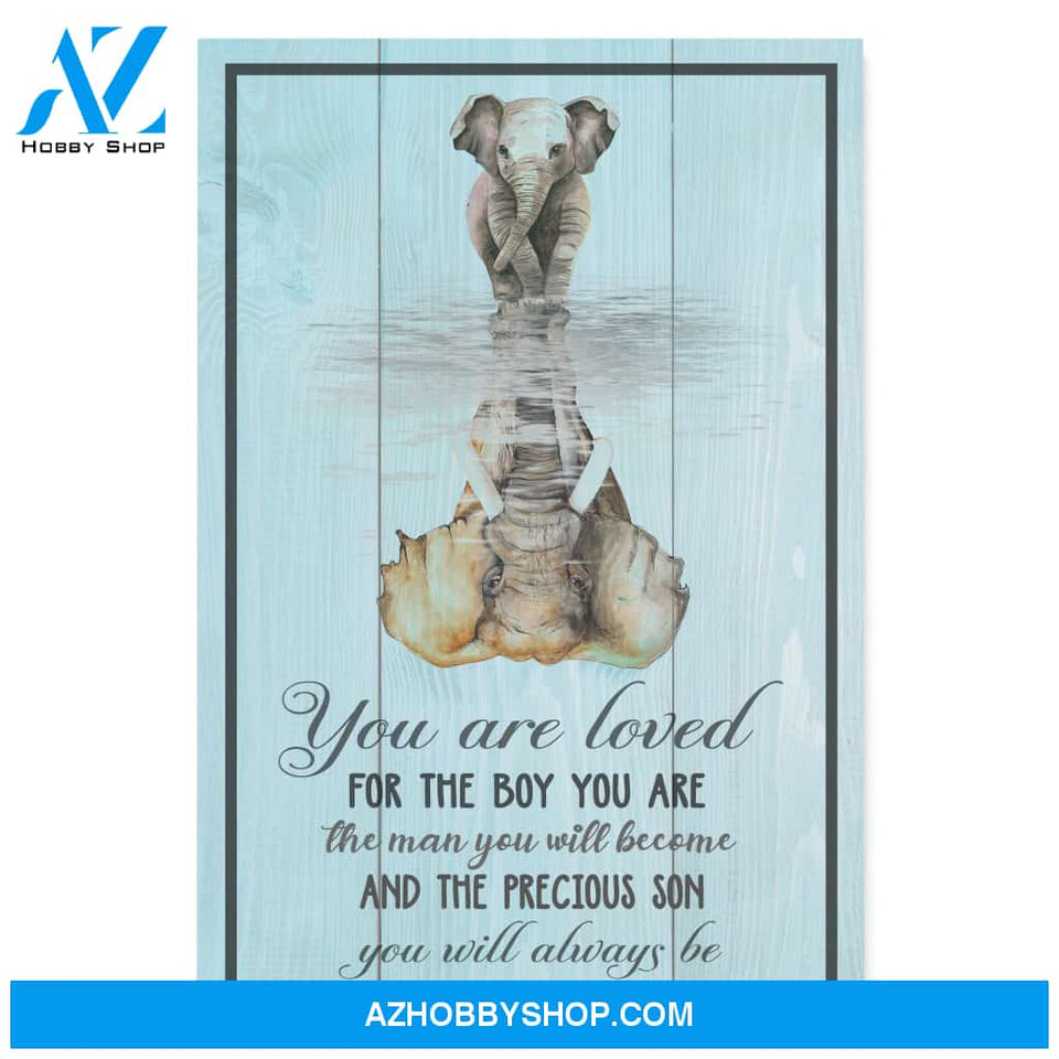You Are Loved For The Boy - Personalized Canvas