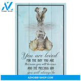 You Are Loved For The Boy - Personalized Canvas